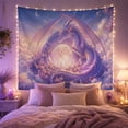 thumbnail image 2 of Dragon Rich Shades With Purple Lavender Its Serpentine, Mystical Fantasy for Space Lovers, Galaxy Room Decor, Valentine's Day Gift, Tapestry Wall Hanging for Bedroom and Dorm, 2 of 7