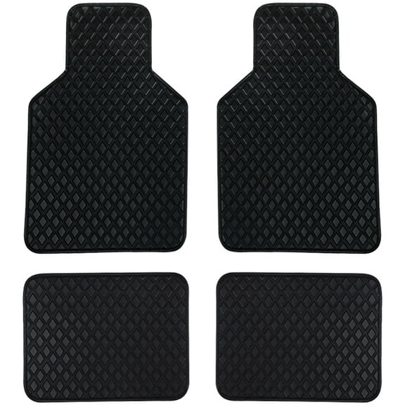 unbranded 4Pcs Practical Durable Vehicle Floor Mats Anti-Slide Front Rear Floor Mats