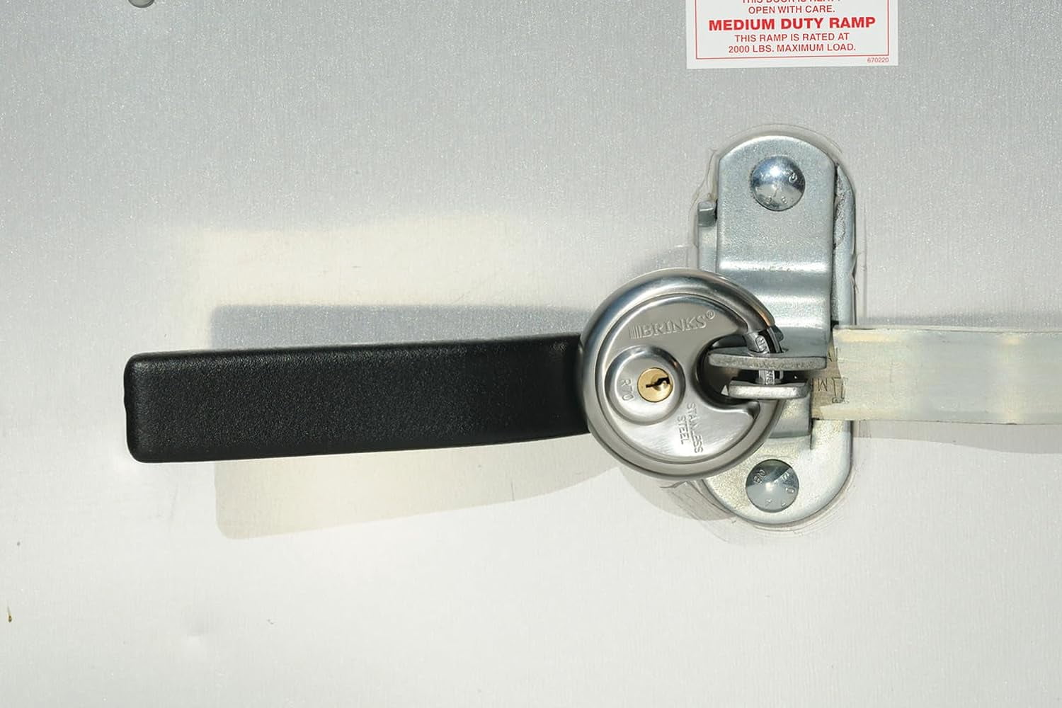 Brinks Commercial Stainless Steel 70mm Keyed Discus Padlock with 5/8in Shackle
