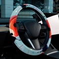 thumbnail image 6 of Seven Starred Ladybird 14.5 Inch Printing PVC Leather Steering Wheel Covers Auto Accessories, Car Wheel Cover, 6 of 6