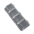 thumbnail image 2 of Organizador de tornillos para componentes con 4 compartimentos, estuche de almacenamiento de piezas pequeñas con tapa de apertura frontal y hebillas Gris, 2 of 8