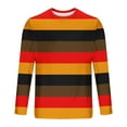 thumbnail image 4 of LIaqionyy Men's Striped Shirts Crewneck Casual Long Sleeve Basic T Shirt Color Block Tee Work Blouse Tops, 4 of 5