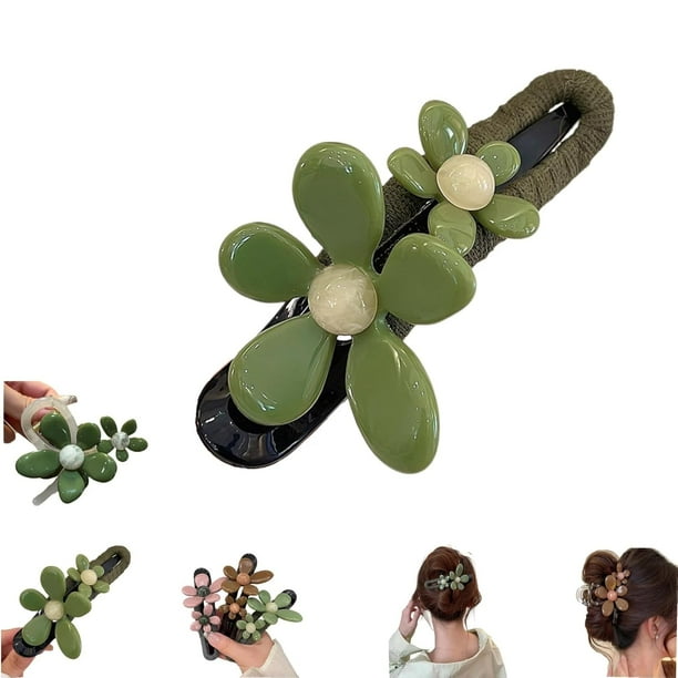 Pinzas rectas con forma de pico de pato y diseño retro, horquilla y pinza recta con forma de pico de pato y diseño retro, pinzas para el pelo elegantes con forma de pico de pato, de fijación fuerte y
