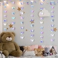 thumbnail image 5 of 3D Butterfly Paper Garland 4 Piece Hanging Decorative Butterfly Laser Butterfly Streamers Decoration for Wedding Birthday Party Bridal Shower Decorations,6.5 ft/Piece, Multi-color, 5 of 8