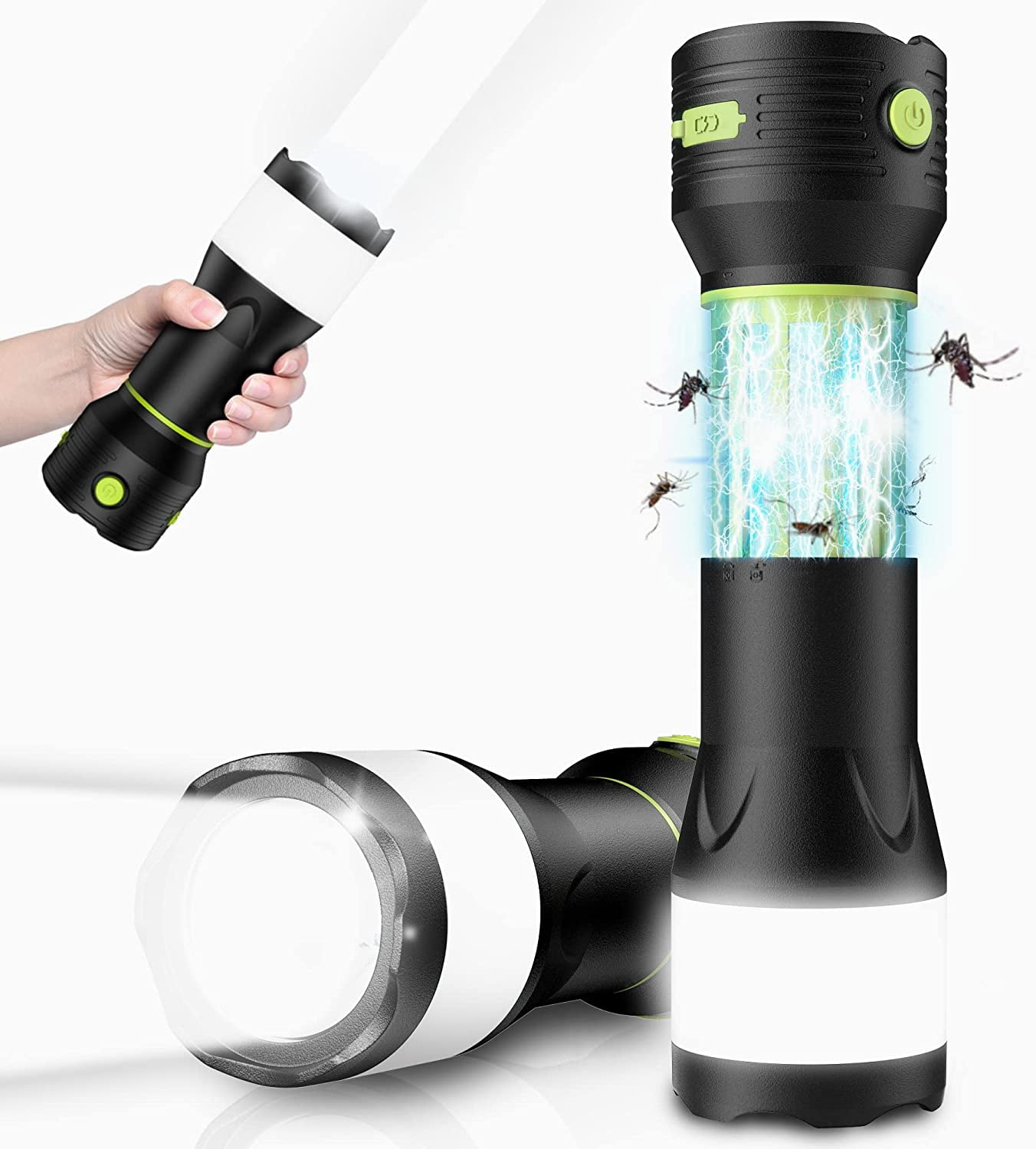 Rechargeable Camping Lantern, MultiPurpose Flashlight Lantern Combo