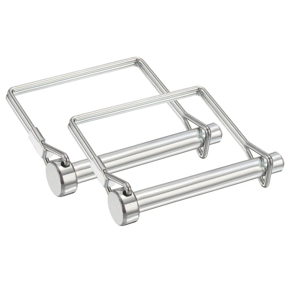Uxcell 2 Pcs Trailer Coupler Pin, 5/16" x 2.6" Square Safety Wire Spring Lock Hitch Pin