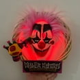 thumbnail image 3 of Halloween Clown Wreaths Decorative Door Halloween Wreath Hanging Pende Party Decoration Props 3D Glowing Wreath, 3 of 13