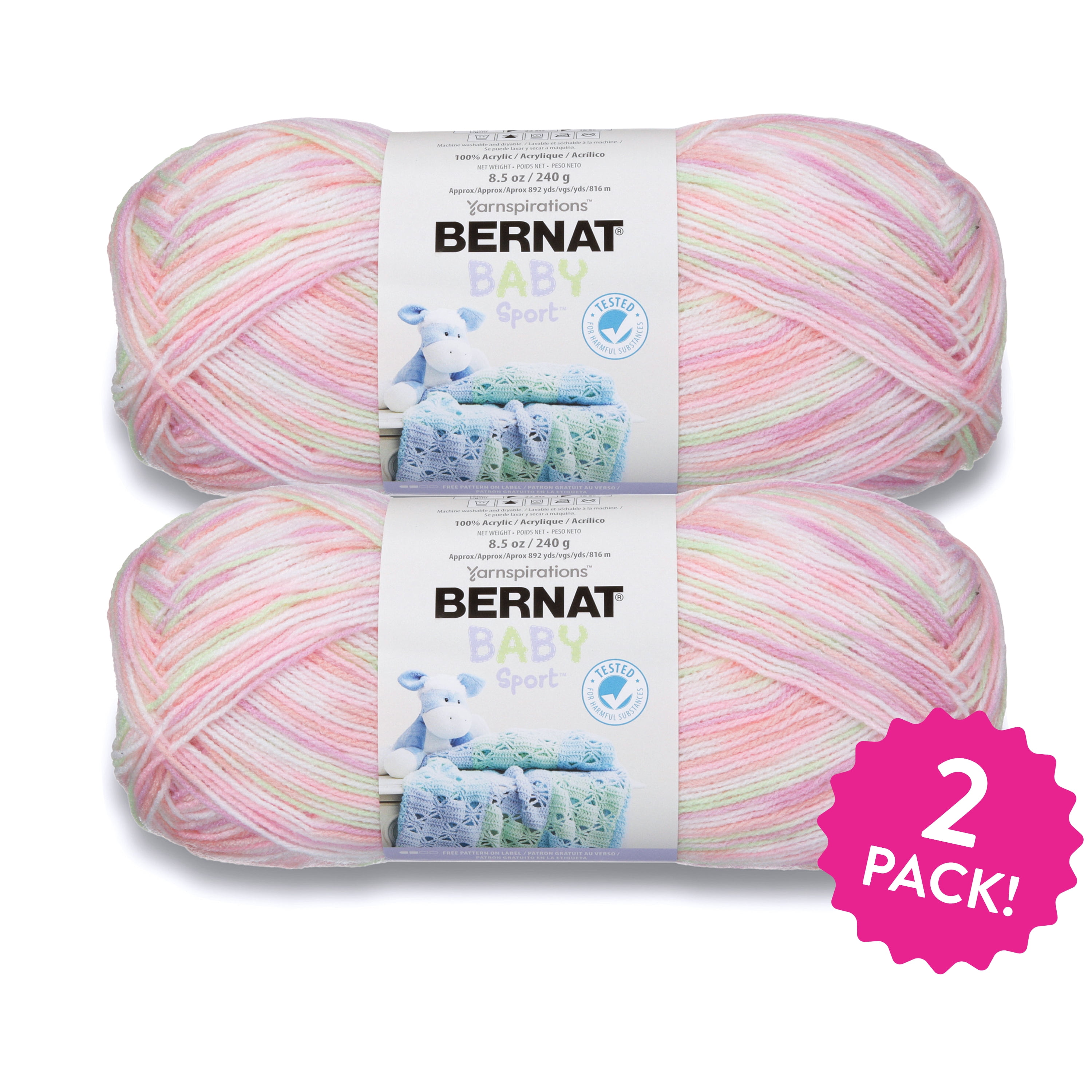 100g ball Circus Bright Pink boucle loop double knitting dk wool & acrylic yarn 