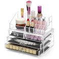 thumbnail image 3 of Jewelry Storage Box Acrylic Cosmetics Lipsticks Makeup Organizer Holder Box (4 Transparent Drawers), 3 of 7
