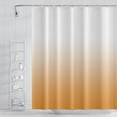 thumbnail image 2 of Ombre Fabric Shower Curtain for Bathroom White Gradient Bright Orange Modern Aesthetic Shower Curtain Extra Long 84 Inch Polyester Waterproof Unique Tub Curtain Decorative with 12 Hooks, 2 of 6