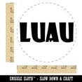 thumbnail image 2 of Luau Hawaii Fun Text Self-Inking Rubber Stamp Ink Stamper - Black Ink - Large 1-1/2 Inch, 2 of 7