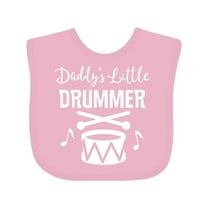 Inktastic Daddys Little Drummer Childs Music Boys or Girls Baby Bib