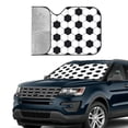 thumbnail image 2 of Yiaed Soccer Ball Print Car Windshield Sunshade Front Auto Car Front Window Sun Shade Foldable Sun Visor Shield Cover Auto Accessories for Sedan SUV Truck-Small, 2 of 5