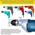 thumbnail image 6 of Square Hole Drill Bit Adapter, Stainless Steel Mortising Attachment for Drill Press, Tenon Drill Bits Fixing Bracket Power Tool Accessory for Drill Machines, Easy Installation and Disassembly,, 6 of 8