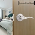 thumbnail image 3 of EcoNesxp Poignée de Porte Intérieure Européenne style Vague Gauche Serrure 5 Pcs, 3 of 5