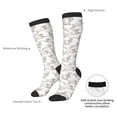 thumbnail image 6 of Fotbe Hand Drawn Rabbit print Women's Men's Novelty Crew Socks Cotton Socks Knee High Socks for Walking,Running,Nurses,Pregnancy, 6 of 8