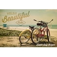 thumbnail image 3 of Depoe Bay, Oregon, Life is a Beautiful Ride, Bicycle (100% Cotton Tea Towel, Decorative Hand Towel, Kitchen and Home), 3 of 3