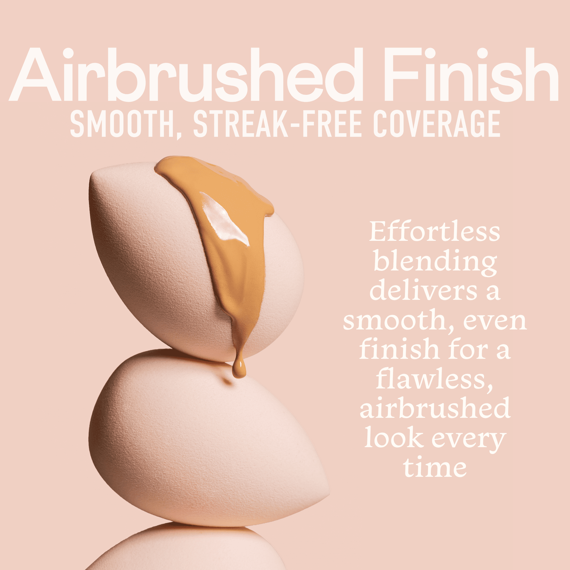 Swisspers Touch of Drama Premium XL Cosmetic Blender, No Natural Latex, Applying & Blending Makeup, Touch-up, Cruelty-Free, Vegan, 1 Count