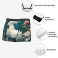 thumbnail image 3 of Fotbe Tropical Parrot Floral Artwork Calzoncillos Tipo Boxer con Bolsa de Soporte Total para Hombre, X-Temp Fresco, Transpirable y de Secado Rápido-X-Large, 3 of 5