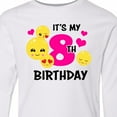 thumbnail image 4 of Inktastic Its My 8th Birthday with Smiling Emoticons Long Sleeve Youth T-Shirt, 4 of 5