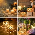 thumbnail image 2 of Cinvoph Crystal Candle Holders for Tealight and Pillar Candle Decorative Candlestick Holder Valentine’s Day Dinner Wedding Centerpiece Table Mantel Anniversary Gift Home Decor 2.4"x2.4"x1.6", 2 of 9