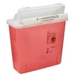 thumbnail image 2 of Sharps Container SharpStarâ„¢ In-Roomâ„¢ 1-Piece 12-1/2 H X 5-1/2 D X 10-3/4 W Inch 5 Quart Translucent Red Horizontal Entry Lid, 2 of 2