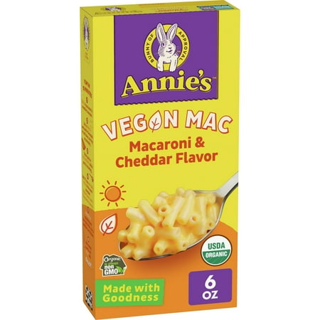 2X - Annie's Organic Vegan Cheddar Mac and Cheese - 6oz