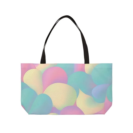 Pastel Colors Print Poly Canvas Tote Bag 2