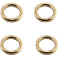 thumbnail image 2 of PinesC 4 Pcs 1/2in Inner Diameter Metal O Ring Sliver Assorted Multi-Purposefor Hardware Bags Ring Hand DIY Accessories（Golden) Golden, 2 of 4