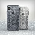 thumbnail image 5 of Ringke Air Prism Case Compatible with iPhone X, 3D Geometric Design Slim TPU Cover - Glitter Gray, 5 of 7