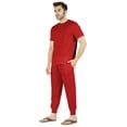 thumbnail image 3 of Inkmeso SolidPajama Set For Mens Short Sleeve Sleepwear Round NeckNightwearPj Set, 3 of 7