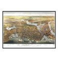 thumbnail image 1 of Universal Map 16198 Boston 1873 Historical Print Mounted Wall Map - Black Frame, 1 of 1