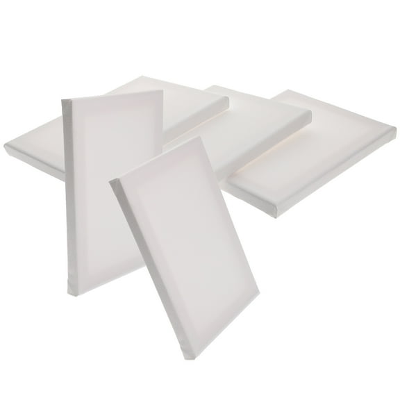 ROSENICE Painting Canvas White 5Pcs 7.86X5.89X0.59in