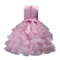 thumbnail image 4 of ATOGUTA Birthday Dresses for Girls Pink Sleeveless Tulle Formal Wedding Pageant Party Fancy Princess Ball Gown Dresses 3T-15, 4 of 6