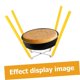 thumbnail image 2 of inverted cake stand, stainless steel, yellow, 2 of 5