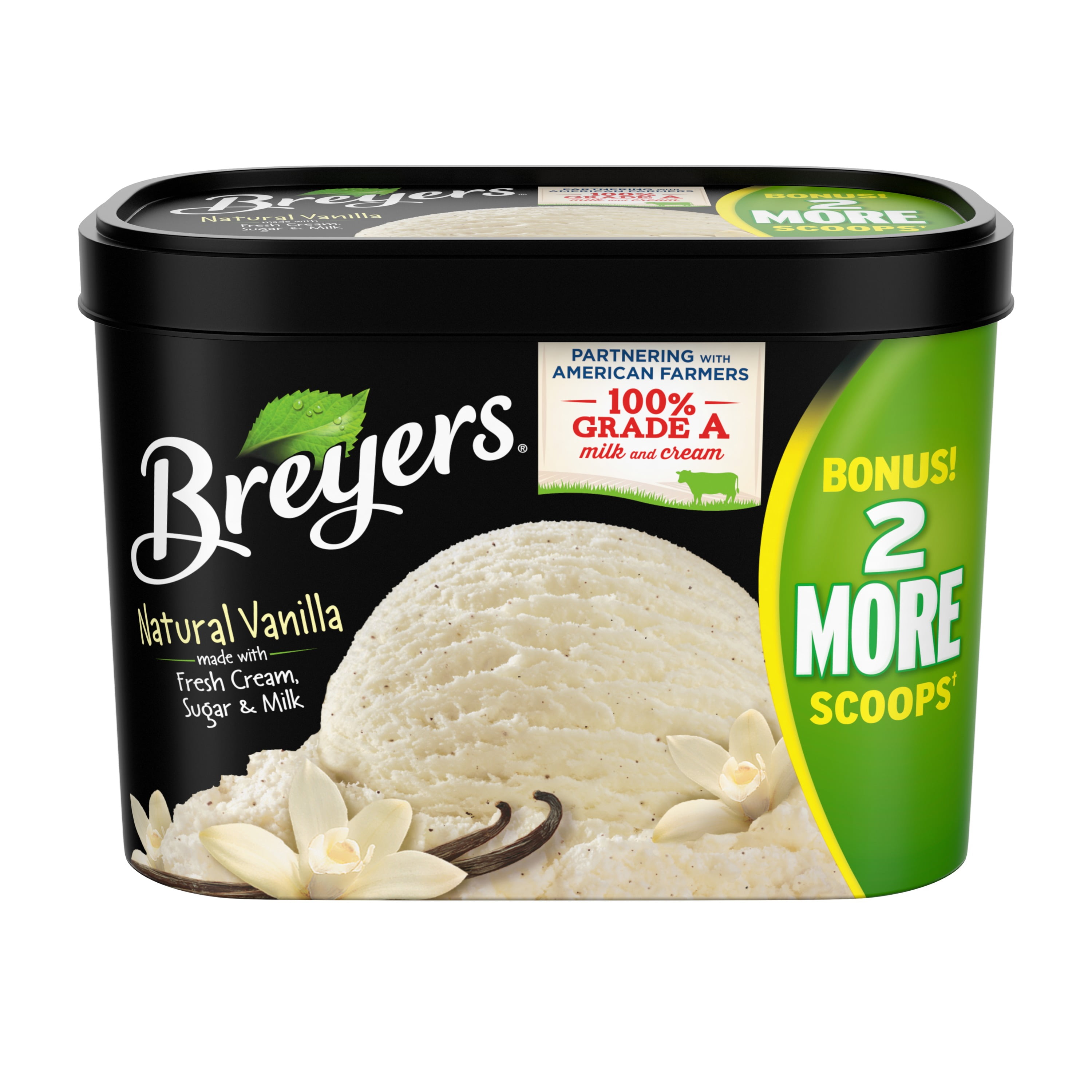 Breyers Original Ice Cream Natural Vanilla 56 oz Walmart com Breyers Original Ice Cream Natural Vanilla 56 oz Walmart com
