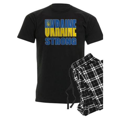 

CafePress - Ukraine Strong - Men s Dark Pajamas