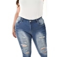 thumbnail image 4 of Jeans skinny con detalles desgarrados /Tallas Extras, 199 (Azul medio) azul 38, 4 of 6