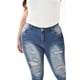 thumbnail image 4 of Jeans skinny con detalles desgarrados /Tallas Extras, 199 (Azul medio) azul 42, 4 of 6