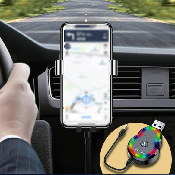 Dvkptbk Bluetooth 5.3 USB Adapter for Car,Enhanced Mic & LED,Auxiliary Wireless Audio Receiver for Car Music/Home Stereo Audio Adapter Other on Clearance