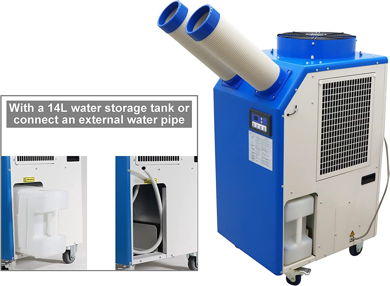 2T Ton Industrial Portable Spot Cooler Air Conditioner 220V AC 18,766 BTU