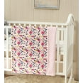 thumbnail image 3 of CREVENT Minky Floral Baby Blanket for Girls, Soft Plush Receiving Crib Blanket for Newborns Toddlers Bedding - Flowers 30x40 Inches, 3 of 6