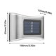 thumbnail image 3 of Fiudx Energía Solar En Jardín En Diseño Modernidad, Pared Acero Inoxidable Duradera, Diodos Emisores de Luz, Interiores y Exteriores, Decoración Del Hogar, Fácil Instalación, Incluye Accesorios., 3 of 7