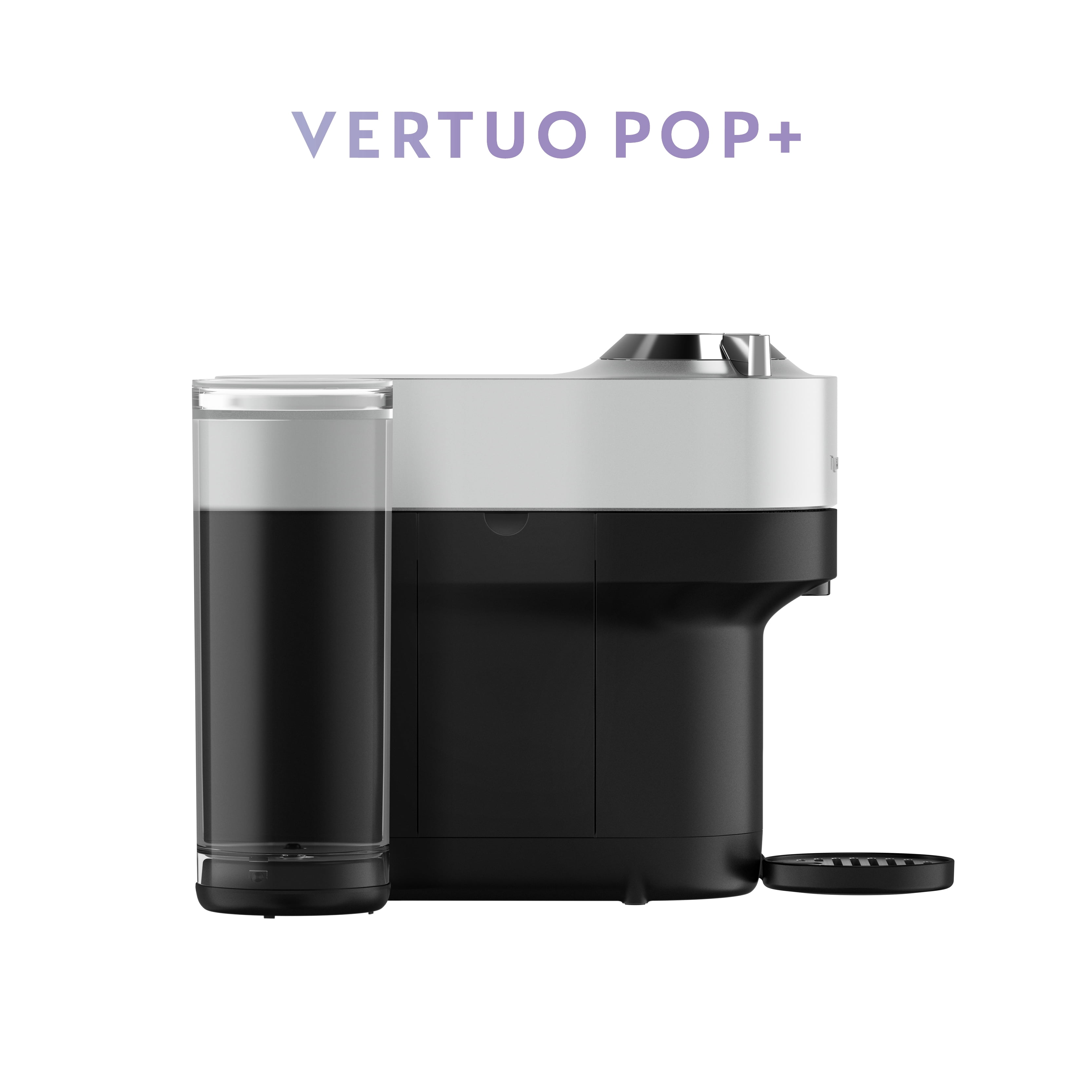 Nespresso Vertuo Pop+ Deluxe Coffee and Espresso Machine by De'Longhi, Silver, 6 cup sizes