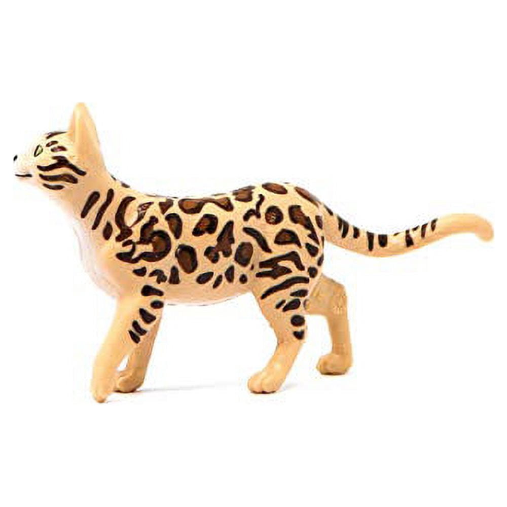 Schleich - Wild Life: Bengal Cat Animal Toy, Educational, Realistic & Detailed Playset, 1 Pc