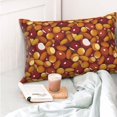 thumbnail image 4 of Salouo Almond Nuts Pattern Pillow Cases,1PC Pillow Covers with Envelope Closure Decorative Pillow Case for Bed Couch,Pillows Not Included-16"x24", 4 of 6