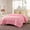 Pink, variant on Evolive All Season Pre Washed Soft Microfiber White Goose Down Alternative Comforter with Box Stitching (Pink, Full/Queen)