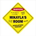 thumbnail image 1 of SignMission X-14-Mikaylas Room 14 in. Mikaylas Crossing Zone Xing Room Sign, 1 of 1