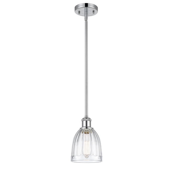 Innovations 516-1S-PC-G442 European Influence One Light Pendant from Ballston collection in Chrome finish,
