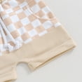 thumbnail image 7 of Bagilaanoe 2pcs Toddler Baby Boy Shorts Set Short Sleeve Checkerboard Print T Shirt Tops + Shorts 6M 12M 18M 24M 3T Kids Casual Summer Clothes, 7 of 7